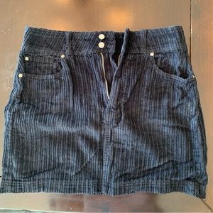 Corduroy mini skirt